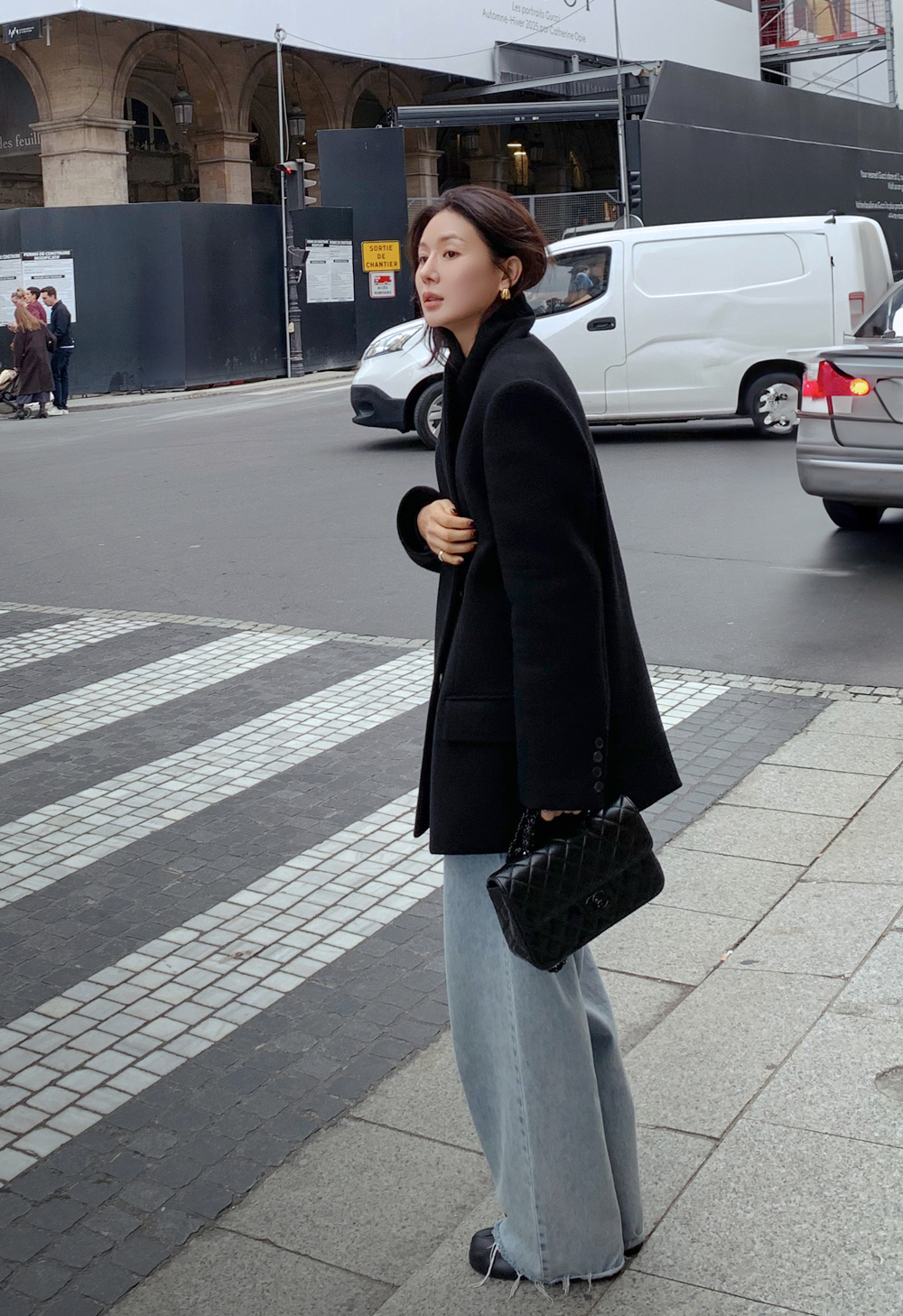 프리미엄 울 더블버튼 코트