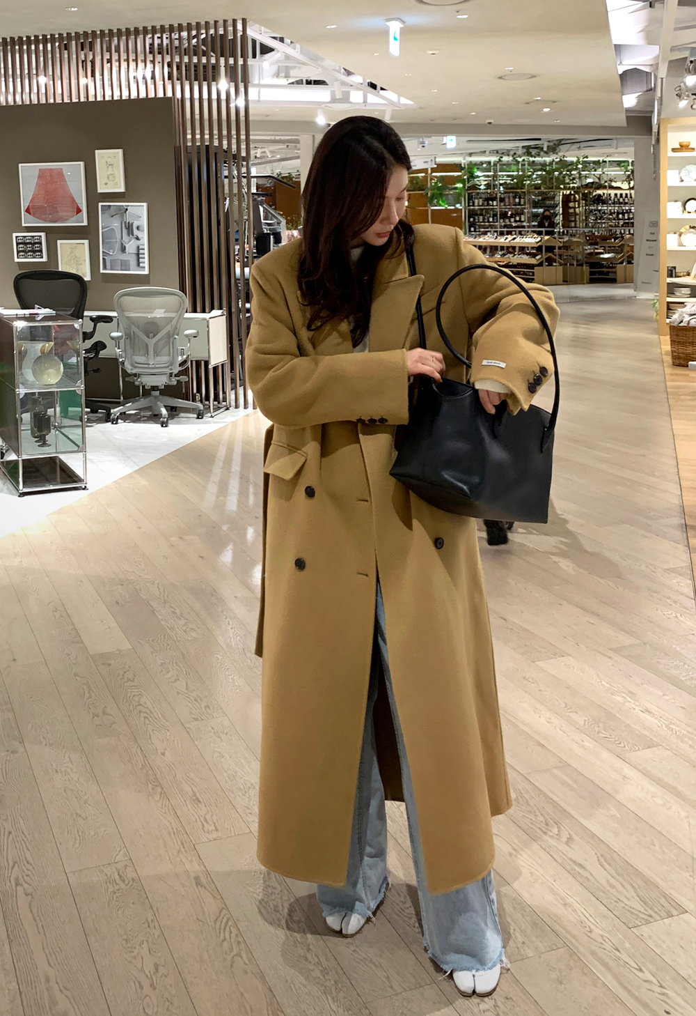 캐시미어핸드메이드롱코트