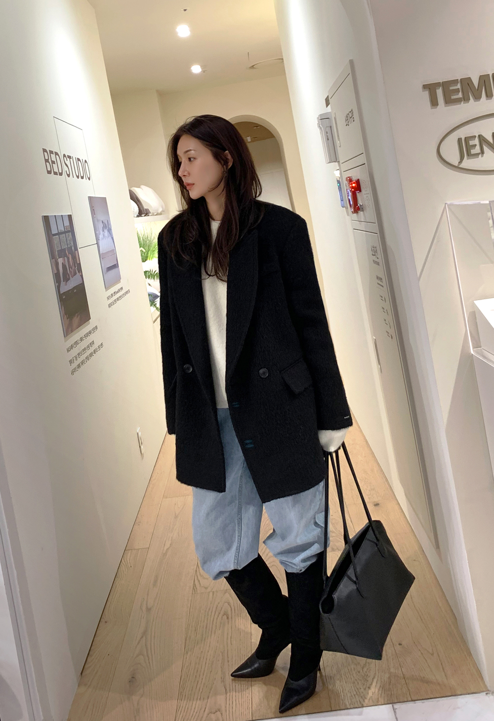 헤어리울하프코트