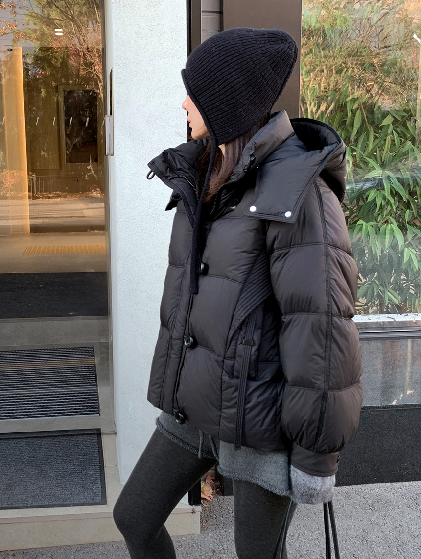 하이엔드 덕다운100 숏패딩