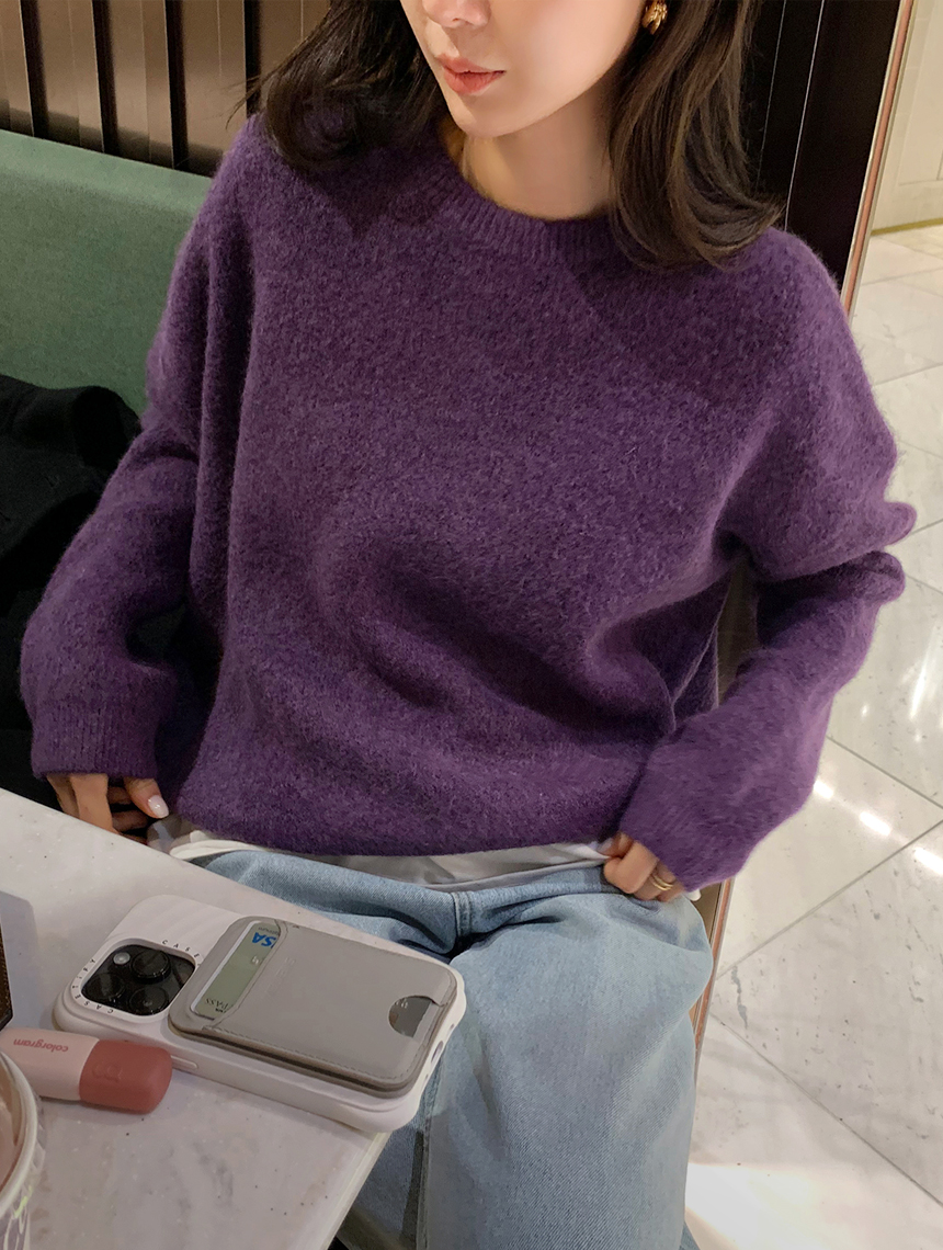 울 헤어리 루즈핏 니