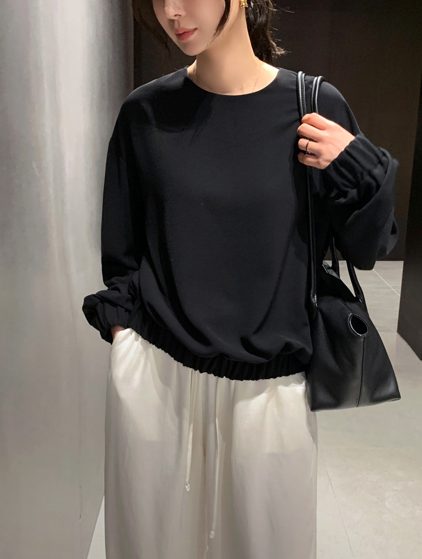 언발밴딩블라우스